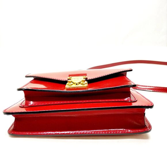 Louis Vuitton Red Patent Leather Hand Bag mon-541-091225 - Picture 7 of 12
